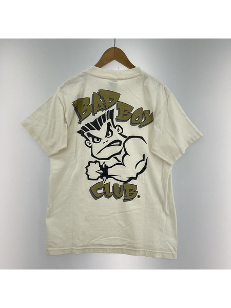 90s BAD BOY CLUB USA製 S/S Tシャツ(M) ホワイト