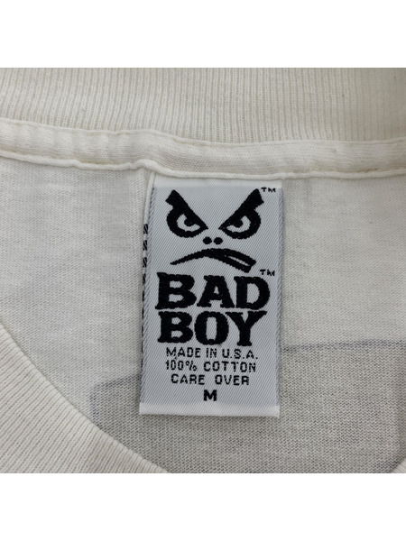 90s BAD BOY CLUB USA製 S/S Tシャツ(M) ホワイト