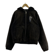 STUSSY CANVAS INSULATED WORK JACKET BLK (M)