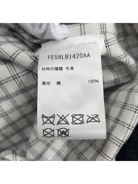 KENZO Verdy モーターサイクルジャケット レザーライダース M 黒[値下]