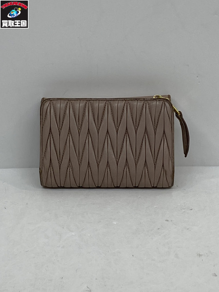 コンパクトウォレット MIUMIU マテラッセ カメオ
