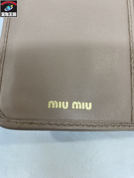 コンパクトウォレット MIUMIU マテラッセ カメオ