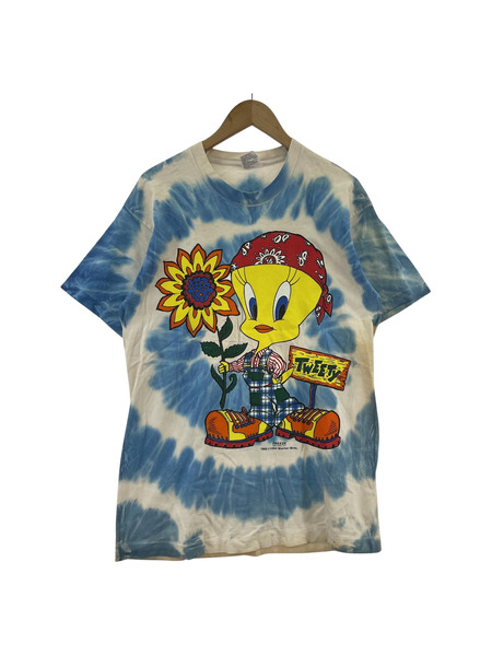 OLD・VINTAGE 90s S/S TWEETY BIRD TEE BLU L