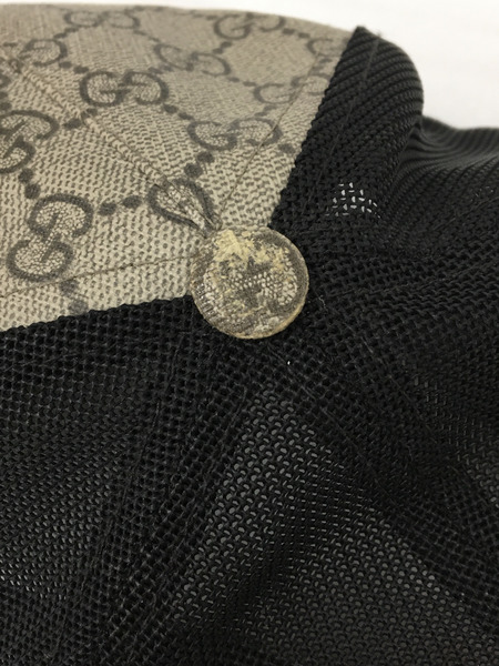 GUCCI　メンズラグ衣料 GGスプリーム タイガーメタル キャップ