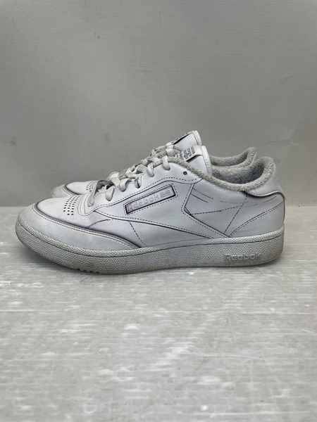 MAISON MARGIELA×REEBOK トロンプルイユ 転写 CLUB C スニーカー 27cm ホワイト