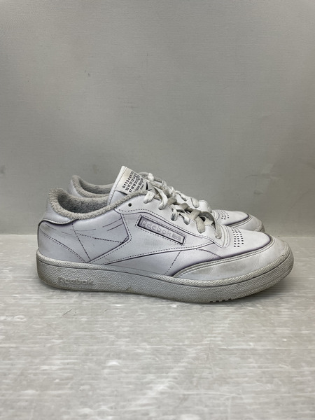 MAISON MARGIELA×REEBOK トロンプルイユ 転写 CLUB C スニーカー 27cm ホワイト