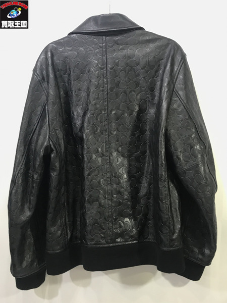 メンズラグ衣料 COACH/レザージャケット/BLK