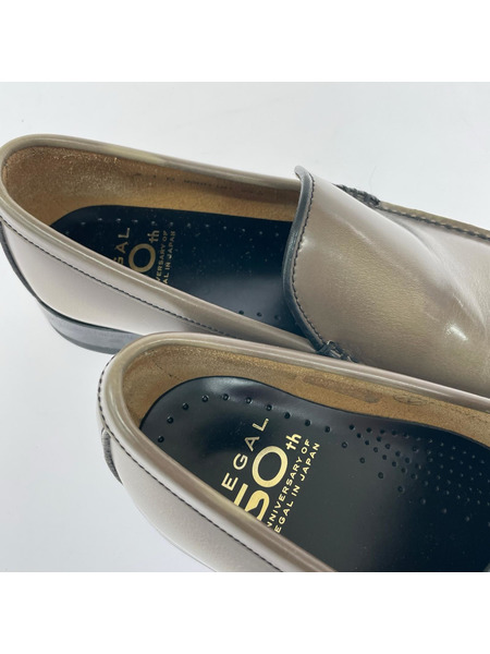 REGAL シューズ 50周年記念 930R コブラヴァンプ ローファーシューズ グレー 24.5cm
