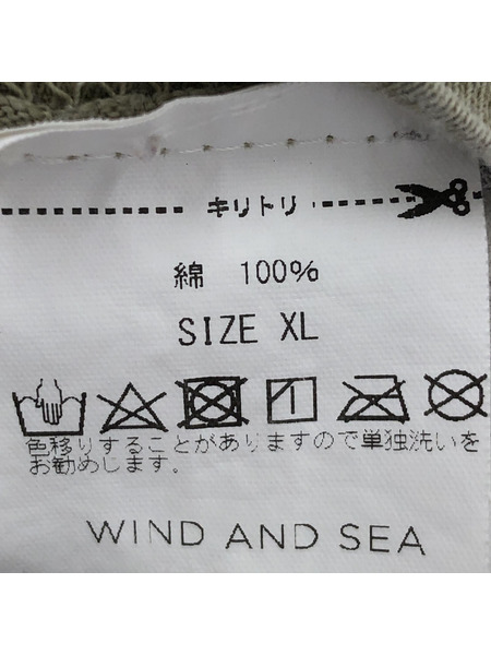 WIND AND SEA SLIDE L/S T-SHIRT カーキ[値下]