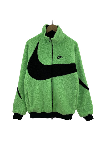 NIKE VM SWOOSH FULL ZIP JACKET (XS) ブラック/グリーン