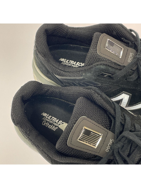 NEW BALANCE USA製 M990BK5 黒 27cm