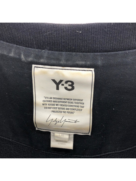 Y-3 スウェット・トレーナー バッゥロゴプリントスウェット  BLK L