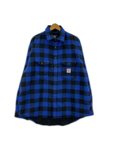 CHALLENGER ジャケット BUFFALO CHECK LINING SHIRT BLUE XL