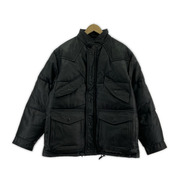 schott ダウンジャケット USA製 レザー 黒