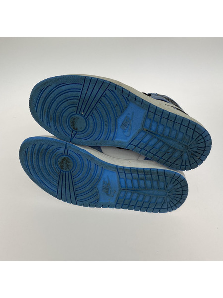 NIKE スニーカー AIR JORDAN 1 RETRO  UNIVERSITY BLUE 27.5[値下]
