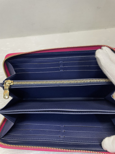LOUIS VUITTON モノグラムエンボス クッサン ジッピーウォレット ブーゲンビリア