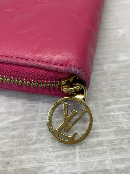 LOUIS VUITTON モノグラムエンボス クッサン ジッピーウォレット ブーゲンビリア
