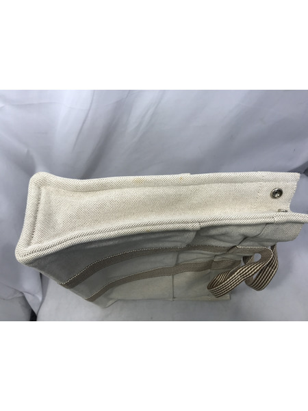 トートバッグ HERMES ニューフールトゥMM ベージュ