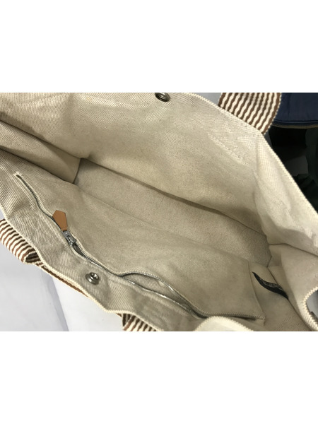 トートバッグ HERMES ニューフールトゥMM ベージュ