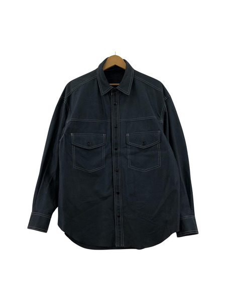 Midorikawa/REVERSIBLE LEATHER SHIRT/F｜商品番号：2100209086428 ...