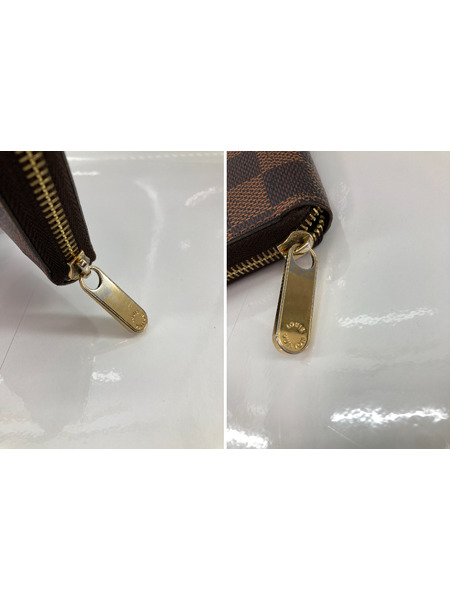 長財布 LOUIS VUITTON/旧ジッピー・ウォレット ダミエ エベヌ 