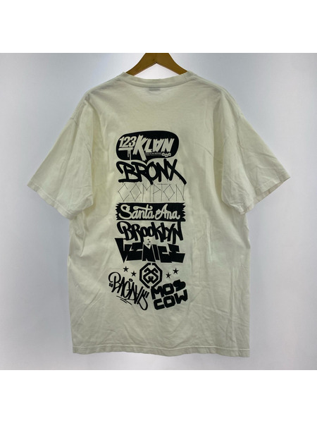 STUSSY 半袖Tシャツ・カットソー 123klan ワールドツアーT(L)