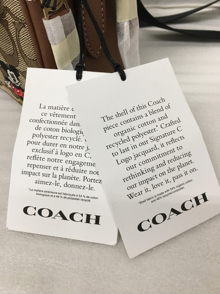 COACH　グラハム クロスボディ ミッキーマウスプリント 