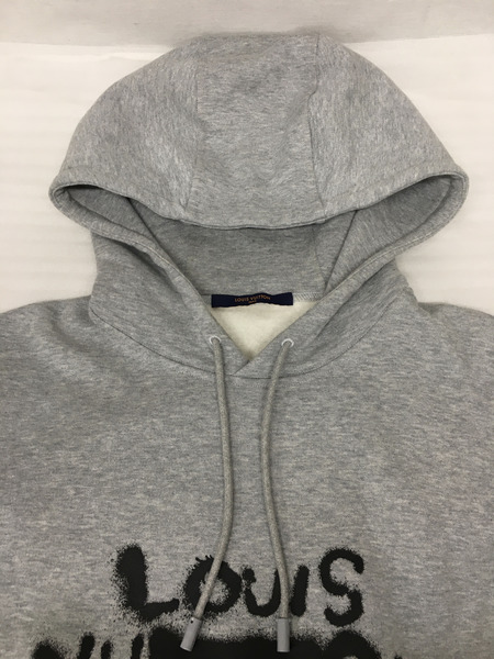 LV/21AW/Neon Working Man Hoodie/グレー/S