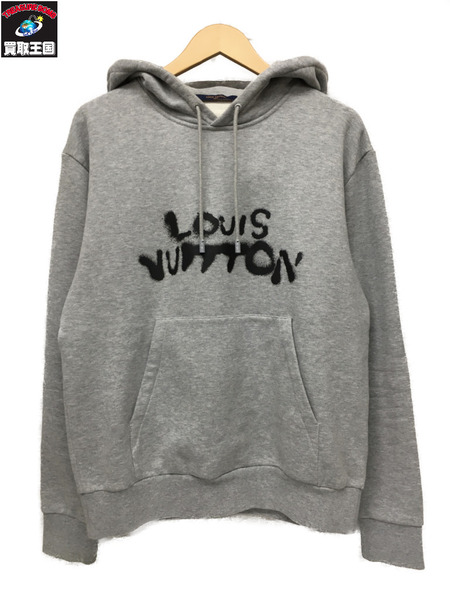 LV/21AW/Neon Working Man Hoodie/グレー/S