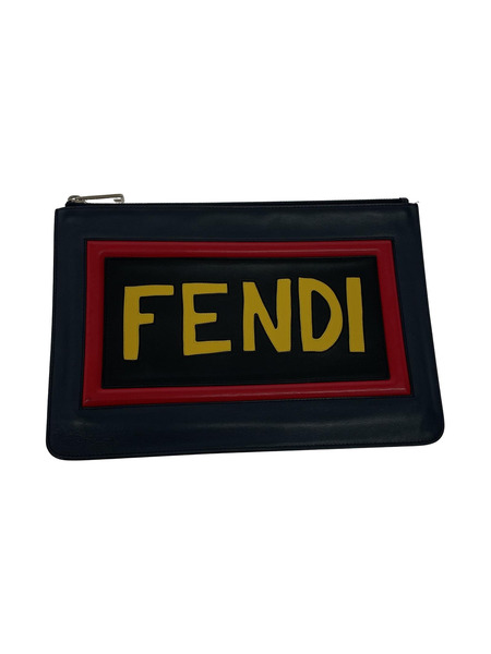 FENDI ロゴクラッチバッグ 黒[値下]