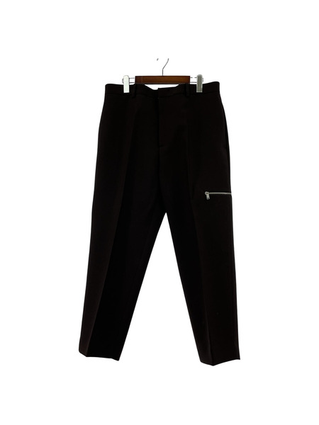 JIL SANDER  21AW Zip Pocket Trousers 48 ブラウン