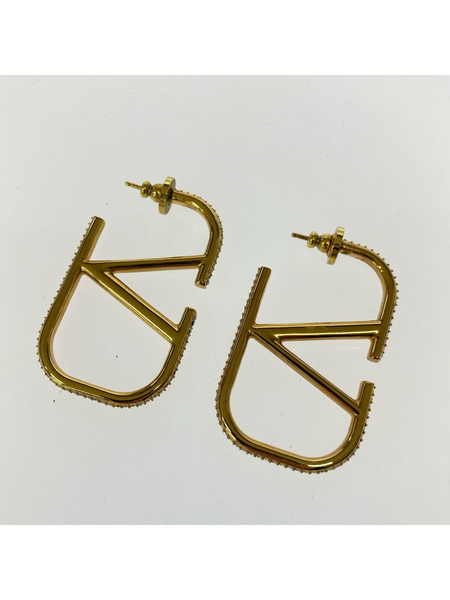 VALENTINO ソノ他 Vロゴ シグネチャー メタルピアス