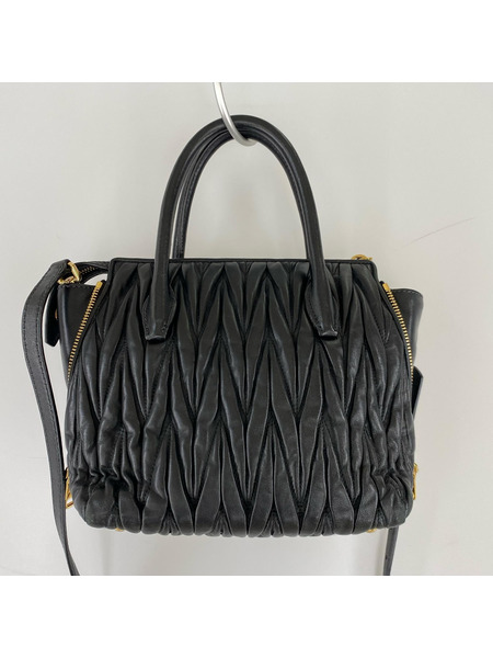 ショルダーバッグ マテラッセ 黒 2WAY