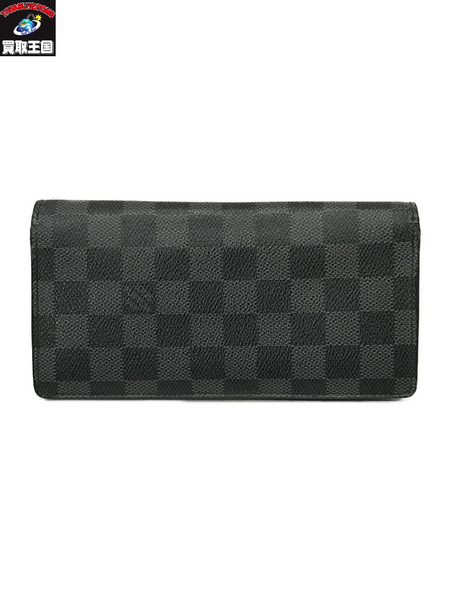 LV/ポルトフォイユ・ブラザ 旧型/ダミエ・グラフ/N62665/黒/ルイヴィトン/長財布