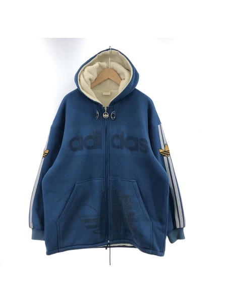 90s デサント製adidas 中綿ジャケットパーカー M