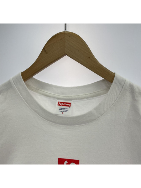 Supreme 20FW Cross Box Logo Tee (L) 白