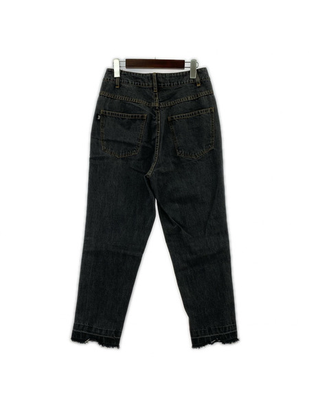 STUSSY デニム・ジーンズ カットオフ テーパード 黒 (M)