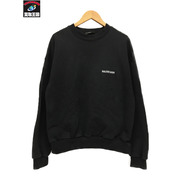 Balenciaga　メンズラグ衣料 LOGO SWEATSHIRT (XS) 黒