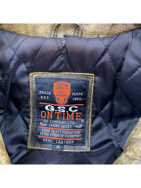 レザージャケット G.S.C ON TIME/Ｍ