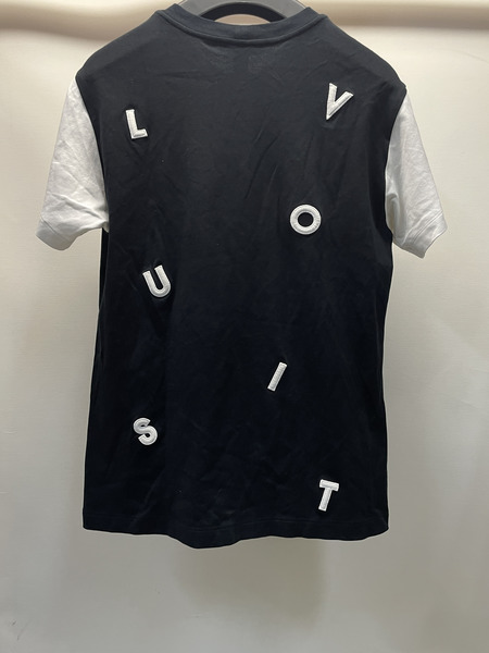 LOUIS VUITTON エンブロイダリー レター チェーン S/S Tee L 黒×白
