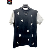 LOUIS VUITTON エンブロイダリー レター チェーン S/S Tee L 黒×白