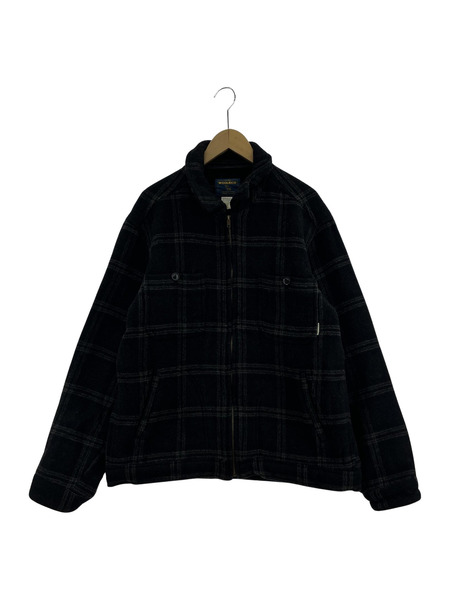 WOOLRICH ウールジップブルゾン/BLK/L