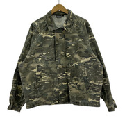 WILDTHINGS 25SS GARMENT DYE UTILITY JACKET S カモフラ