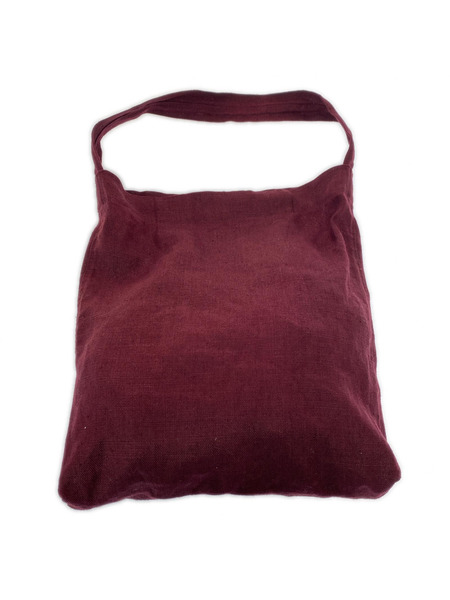 ATON ショルダーバッグ NATURAL DYE LINEN 赤