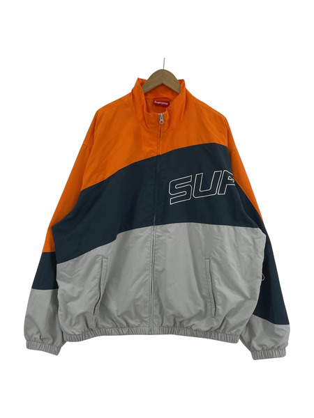 Supreme 2024SS CURVE TRACK JACKET ORANGE/BLUE/GREY XL