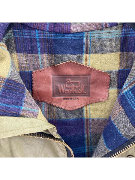WOOLRICH MADE IN USA コーティング マウンテンパーカー オリーブ