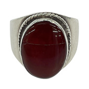 OLD・VINTAGE リング・指輪 925 レッドアゲート リング シルバー