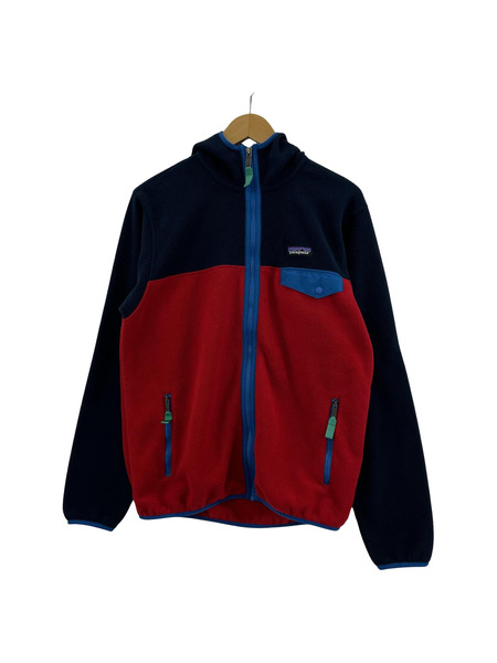 patagonia シンチラスナップT フーディー(S) 25462FA16 ネイビー×レッド[値下]