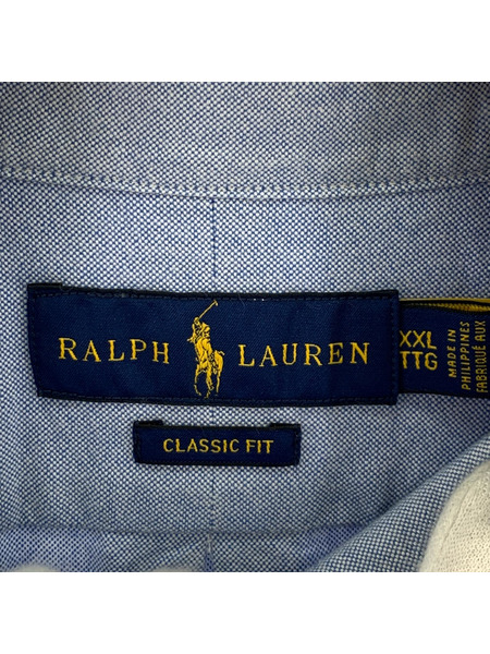 POLO RALPH LAUREN 長袖シャツ CLASSIC FIT L/SBDシャツ XXL BLU[値下]