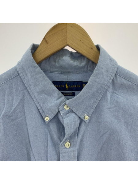 POLO RALPH LAUREN 長袖シャツ CLASSIC FIT L/SBDシャツ XXL BLU[値下]